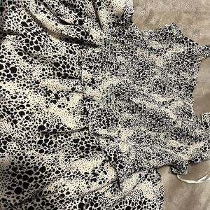 Black and White Animal Print Dress